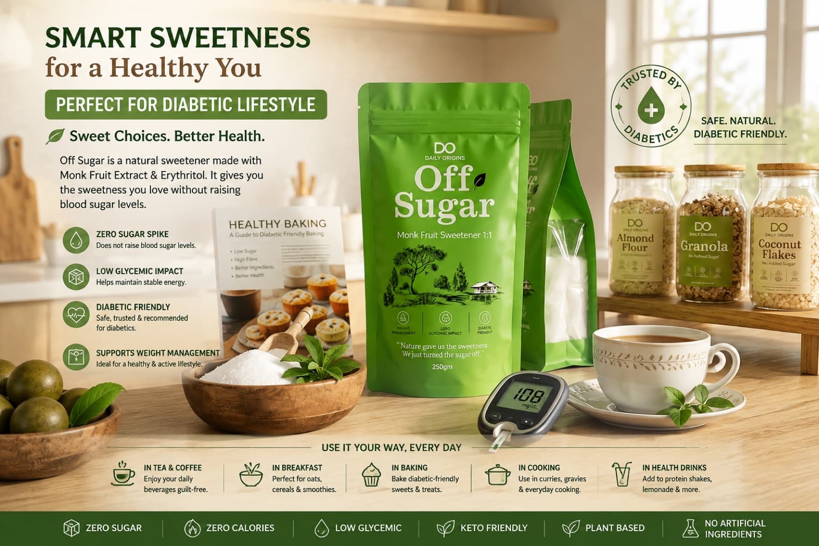 Smart sweetness for a healthy you — perfect for a diabetic lifestyle